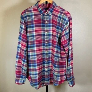 Ralph Lauren Herren Slim Fit Performance Flanell kariert Button Down Hemd Gr. Large - Bild 1 von 5