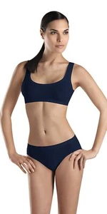 HANRO 300906 Women's Touch Feeling Crop Top 71810, Midnight, Small - Picture 1 of 2