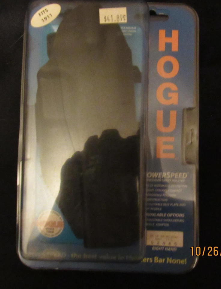 Hogue Powerspeed Holster Concealed Carry PS-C15 Model 52045 Colt 1911 RH Black - Image 1 of 1