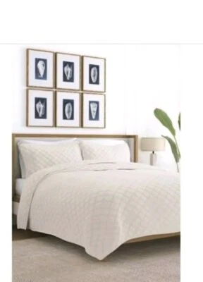 Becky Cameron Super Soft Quilt Set Twin/Twin XL 2 Pcs Beige - Image 1 of 4