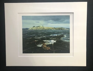 Andrew Wyeth "Little Caldwell's Island" - Matted Art Print-1940 - Picture 1 of 4