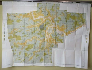 1903 Antique Map Illinois Sangamon County Springfield New Berlin 45 X 34 #9956 - Picture 1 of 10