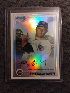 2010 Bowman Chrome Prospects Refractor Auto  232/500  Kirk Nieuwenhuis #BCP116