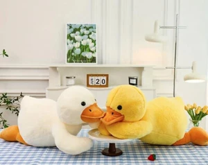 Kuscheltier Ente weich – 33 cm oder 50 cm – Süßes Geschenk – Gelb oder Weiß - Bild 1 von 13