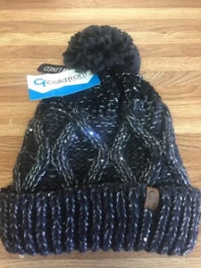 Cold Front Tech Wear Women's Hat Cream One Size COLOR Black - Picture 1 of 3