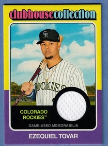 2024 Topps Heritage Ezequiel Tovar Clubhouse Collection Relic #CCR-ET Rockies SP - Picture 1 of 2