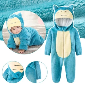 Snorlax Pijamas Baby Jumpsuit Kostüm für Schlaf Langarm Kinder Anzugweich-schön - Bild 1 von 26