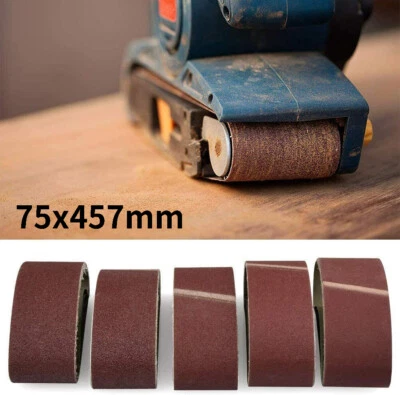 SATC 25X Schleifbänder 75 x 457mm MIX Korn 40-180 Schleifband Schleifpapier schleifen