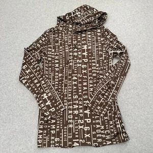 Nike Jumpman Jordan Pullover Hoodie Brown All Over Print Size Large Boys Top - Picture 1 of 8