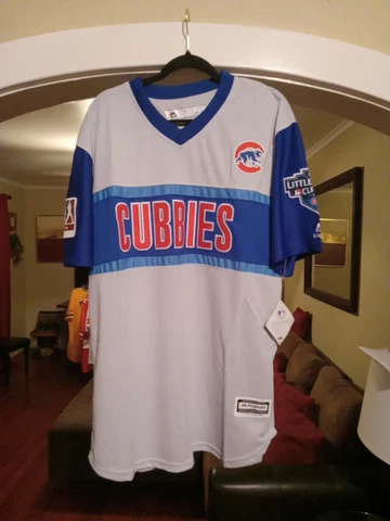 Men's Anthony Rizzo “TONY" #44 Blue Chicago Cubs Little League Jersey Size XL Cover
