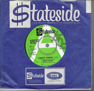 Street People "Jennifer Tomkins" 7" Vinyl Northern Soul Stateside SS 2163 Demo - Picture 1 of 2
