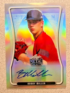 2020 Leaf Metal Draft Base Portrait Rainbow Bobby Miller #BAP-BM1 Auto Dodgers - Picture 1 of 2