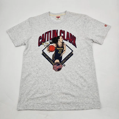 Homage Caitlin Clark Ash Indiana Fever Shirt Women's Size Small Gray Tri Blend - Image 1 of 4