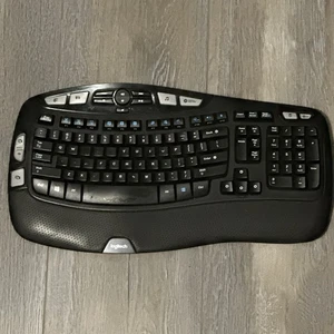 Logitech Wave K350 Ergonomic Wireless Keyboard - No dongle/No mouse - Picture 1 of 2