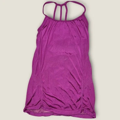 Athleta Crush бак металлический отлива розовый размер маленький встроенный бюстгальтер - Изображение 1 из 4