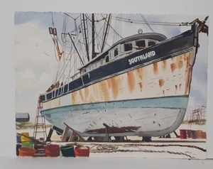 Stephenson Original Water Color of a Ship " Southland" 30" x 23" - Picture 1 of 4