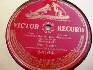 1911 Otto GORITZ Albert Reiss WAGNER Siegfried Wohin schleichst du Victor 64215 - Picture 1 of 1