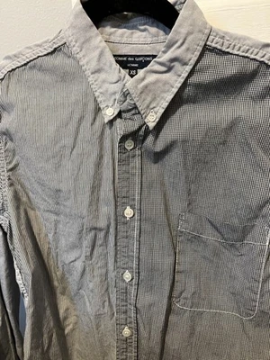 Camisa Comme des Garcons Gris Abotonada XS Diferentes Patrones Foto 1 de 4