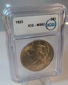 1923 Peace Dollar MS62 - Picture 1 of 5