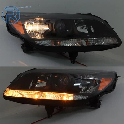 Faros halógenos sin bombilla negros para Chevy Malibu 2013 2014 2015 faros Foto 1 de 4