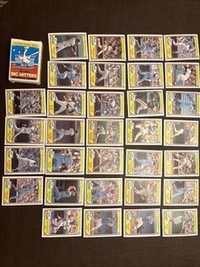 1985 Topps Drake's Big Hitters Complete 33 Card Baseball Set Brett Rose Gwynn -d - Picture 1 of 5
