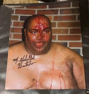 Abdullah The Butcher signiertes blutiges Farbfoto 8 x 10 WWE HOF NWA WCW - Bild 1 von 1