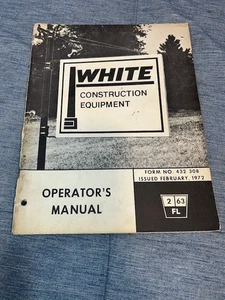 White Construction 2-63 Gabelstapler Bedienungsanleitung #432 308 OEM LQQK - Bild 1 von 7