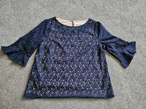 Oasis ladies size 16 lace 3/4 length top - Picture 1 of 4