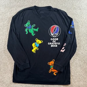 Grateful Dead Dancing Bears Long Sleeve T-Shirt Mens Band Tee size Large - Picture 1 of 7