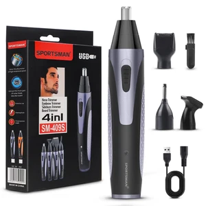 Nose Hair Trimmer for Men Rechargeable Eyebrow Beard Trimmer Waterproof - Picture 1 of 12