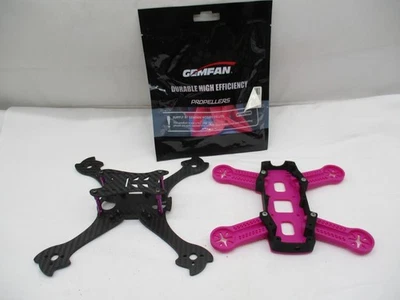 2 x Racing Drohne Quadrocopter Frame/Gestell – Rosa/Carbon Optik  + Propeller - Bild 1 von 4