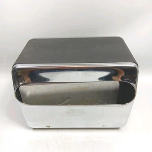 Dispensador de servilletas vintage Marathon SUPER SERV de 2 caras cromado negro - Imagen 1 de 11