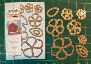 9pc Rose Creations Donna Salazar Spellbinders Shapabilities Die Cut Set Flower - Picture 1 of 5