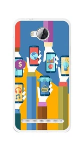 Funda Gel Tpu para Huawei Y3 II Diseño Apps Dibujos - Imagen 1 de 1