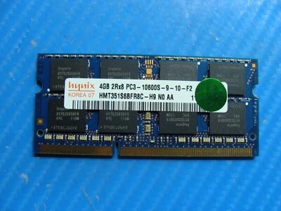 MacBook Pro A1286 Hynix 4 GB 2Rx8 PC3-10600S SO-DIMM memoria RAM HMT351S6BFR8C-H9 - Immagine 1 di 2
