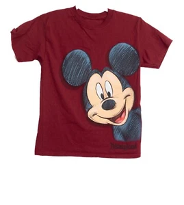 Disneyland Red Mickey Mouse Graphic T-Shirt youth Size M 100% Cotton Fun & Comfo - Picture 1 of 8