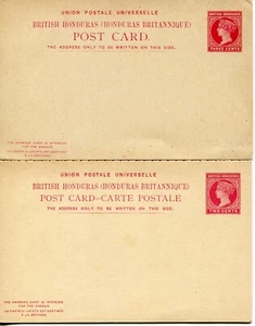 BRITISH HONDURAS REPLY CARDS HG6 AND 11 - Picture 1 of 1
