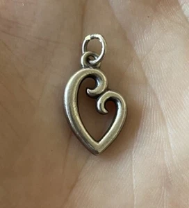 James Avery Sterling Silver Mother's Love Heart Charm - Picture 1 of 2