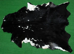 New Goat hide Rug Hair on Area Rug Size 38"x26" Animal Leather Goat Skin G-428 - Picture 1 of 3