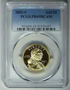2002-S $1 Native American Dollar PCGS PR69DCAM 21cuo0104 - Picture 1 of 2