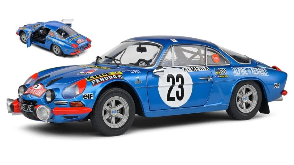 Alpine A110 1600s #23 Rallye Monte Carlo 1972 Nicolas / Vial 1:18 Model 1804208 - Immagine 1 di 1