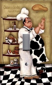 Light Switch Plate Outlet Covers KITCHEN DECOR ~  TOSSING CHEF - Picture 1 of 26