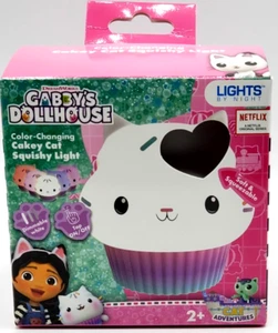 Gabby's Dollhouse Cakey Cat Squishy, Nachtlicht, farbwechselnde Tischlampe. NEU - Bild 1 von 5