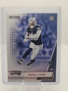 2020 Panini Playoff Kickoff Red #207 CeeDee Lamb Dallas Cowboys RC Rookie NFL - Picture 1 of 2