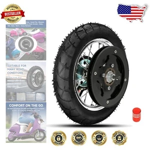 Complete Replacement Wheel Assembly with Tire and Rim for Razor Moped Scooters - Picture 1 of 11