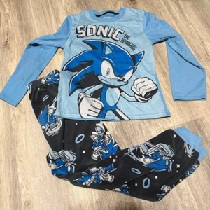 Sonic the Hedgehog two piece pajamas size 8 boys - Picture 1 of 5