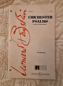 Boosey and Hawkes Chichester Psalms Vocal Score composed by Leonard Bernstein - Picture 1 of 3