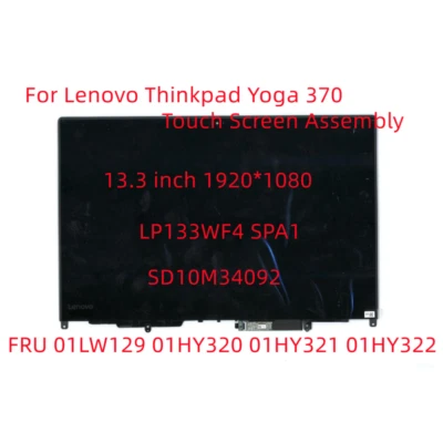New Original For Lenovo Thinkpad Yoga 370 Touch Screen Assembly LP133WF4 01LW129 - Image 1 of 4