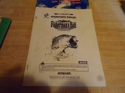 fishermans bait arcade machine operators manual konami - Image 1 of 3