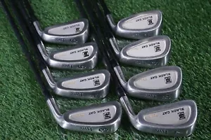 LYNX BLACK CAT TOUR IRONS 3-PW TRUE TEMPER DYNAMIC GOLD FILAMENT WOUND STIFF! - Picture 1 of 8